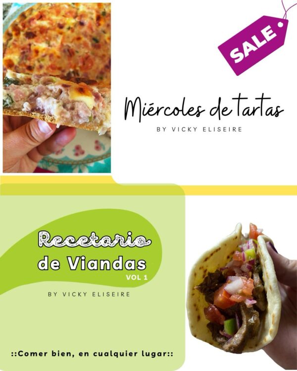 PROMO4: Recetario de viandas + Recetario de tartas