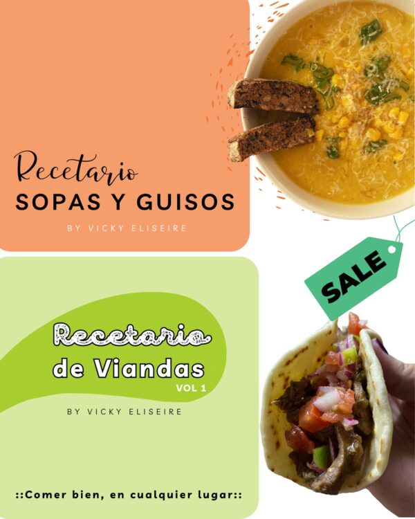 PROMO3: Recetario de viandas + Recetario de sopas y guisos